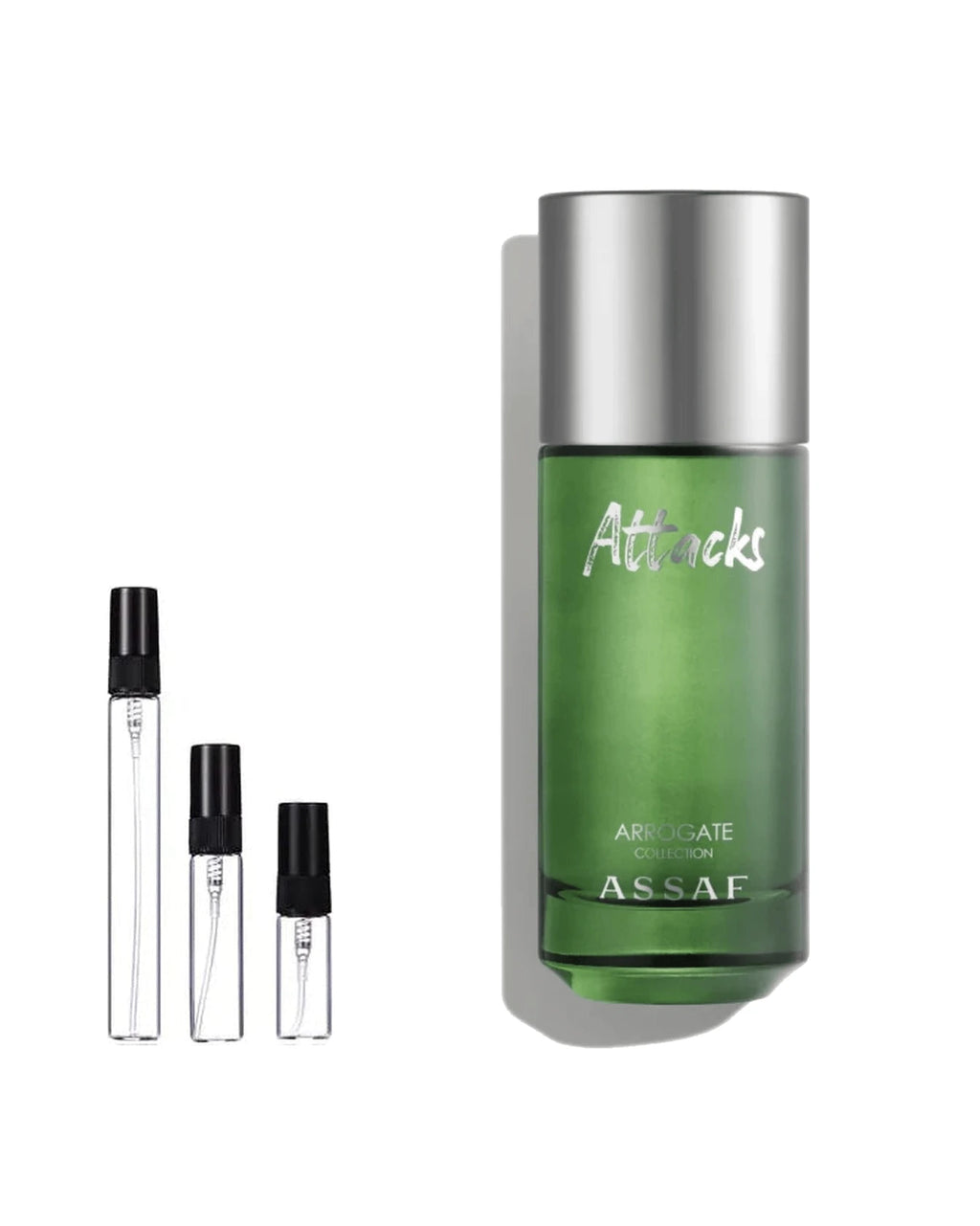 Assaf Attacks sample – 10 ml decant in glazen sprayflesje